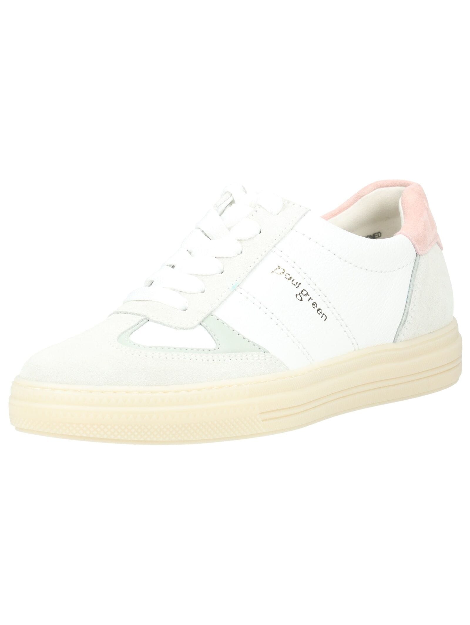 Sneaker PAUL GREEN "Paul Green Sneaker Veloursleder", Damen, Gr. 41, weiß, Veloursleder, Schuhe Sneaker