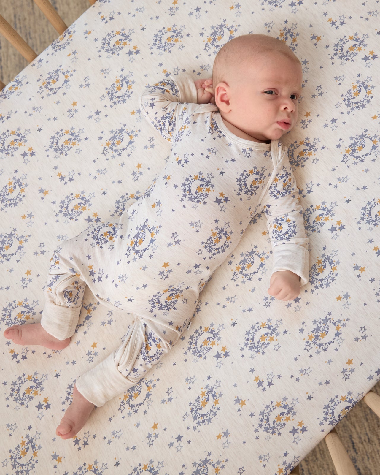 Lullaby Sky Crescent Zippy - Newborn