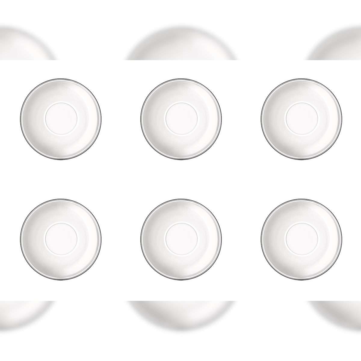 Bormioli Rocco Rocco Bormioli Untertasse Cappuccino Easy Bar 14 cm Transparent Hartglas 6 Stück Image