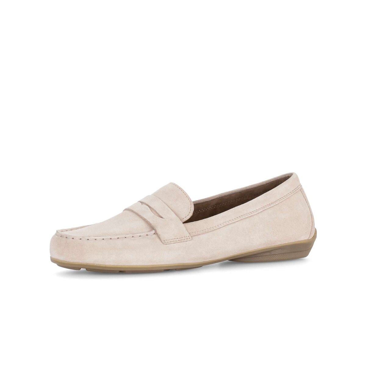 Mokassin GABOR "Mokassin Rauleder", Damen, Gr. 40, rosa, Schuhe Mokassin