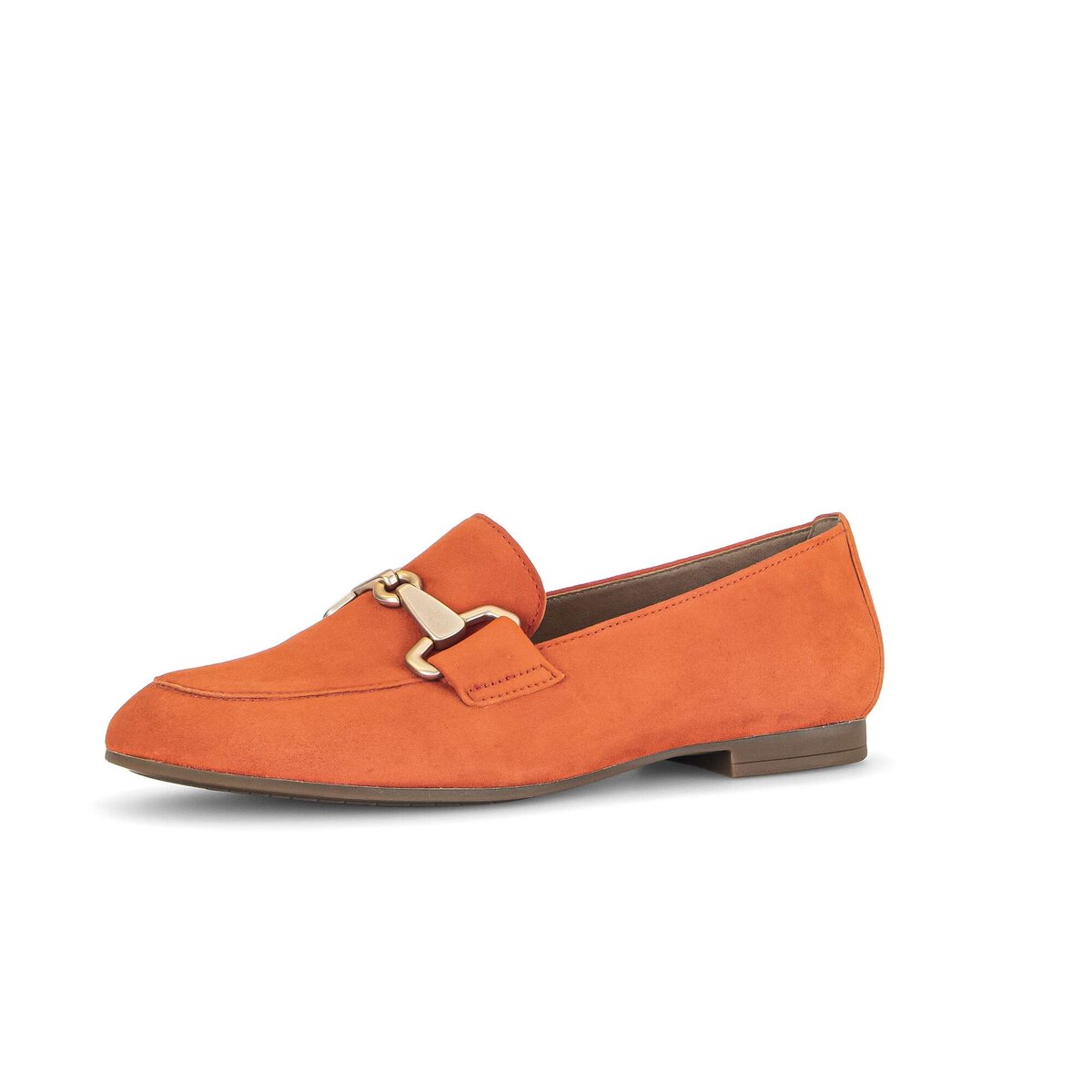 Slipper GABOR "Slipper Rauleder", Damen, Gr. 40, orange, Schuhe Slipper