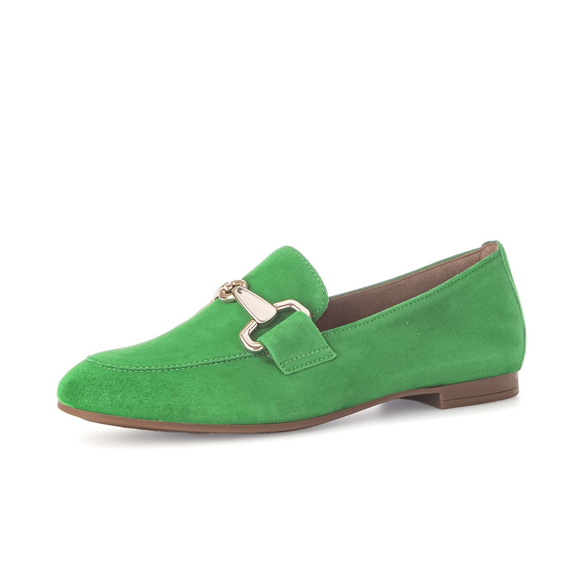 Slipper GABOR "Slipper Rauleder", Damen, Gr. 39, grün, Schuhe Slipper