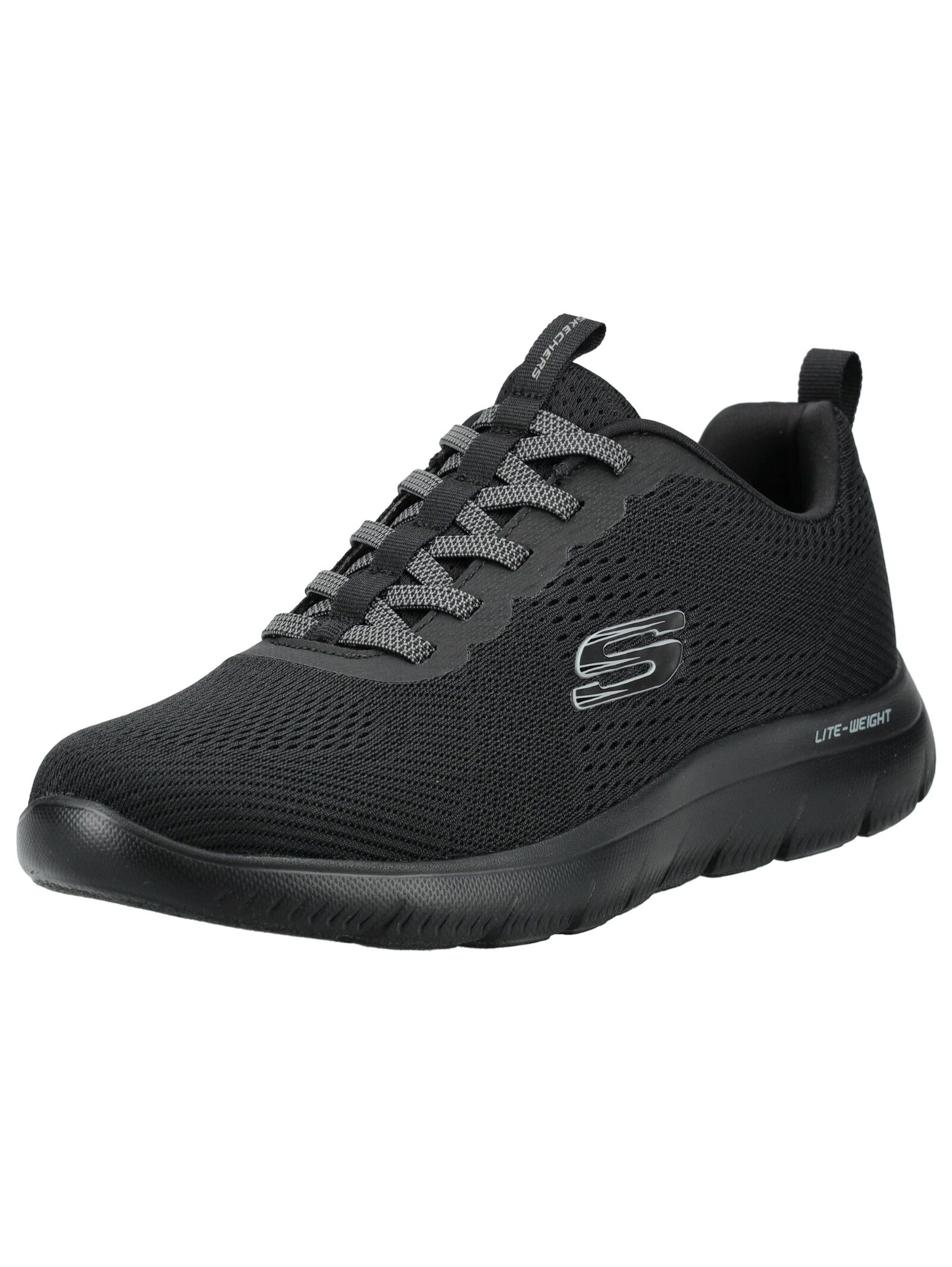 Sneaker SKECHERS "Skechers Sneaker Textil", Damen, Gr. 48,5, schwarz, Textil, Schuhe Sneaker