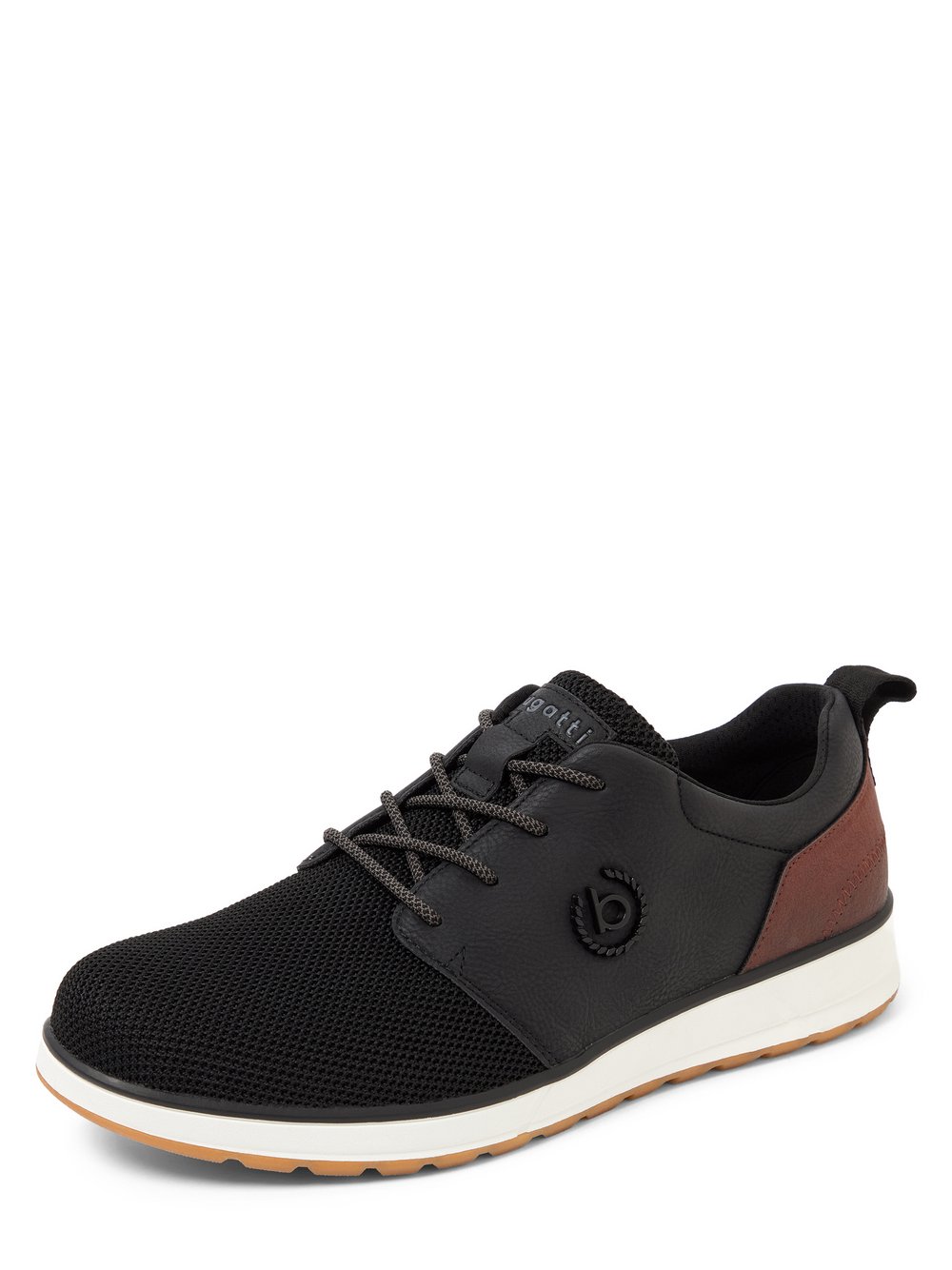 Bugatti Schnürschuhe mit Leder-Anteil Herren schwarz, 43 Image