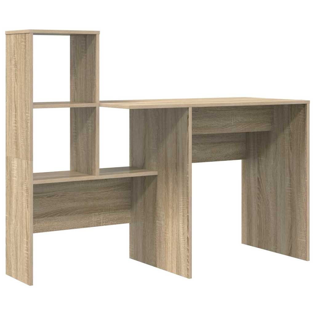 vidaXL Schreibtisch Sonoma-Eiche 131,5 x 50 x 106,5 cm Holzwerkstoff Image