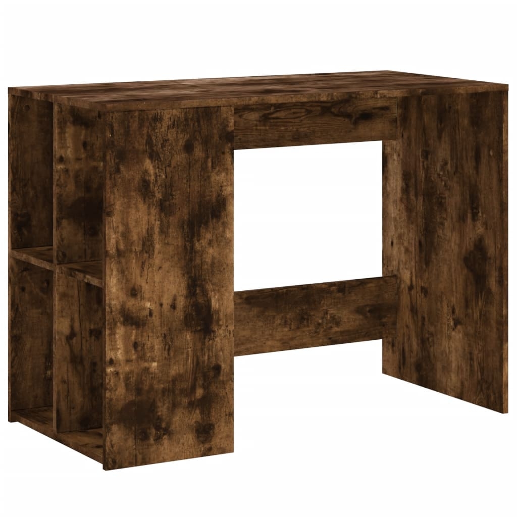 vidaXL Schreibtisch Räuchereiche 102x50x75 cm Holzwerkstoff Image