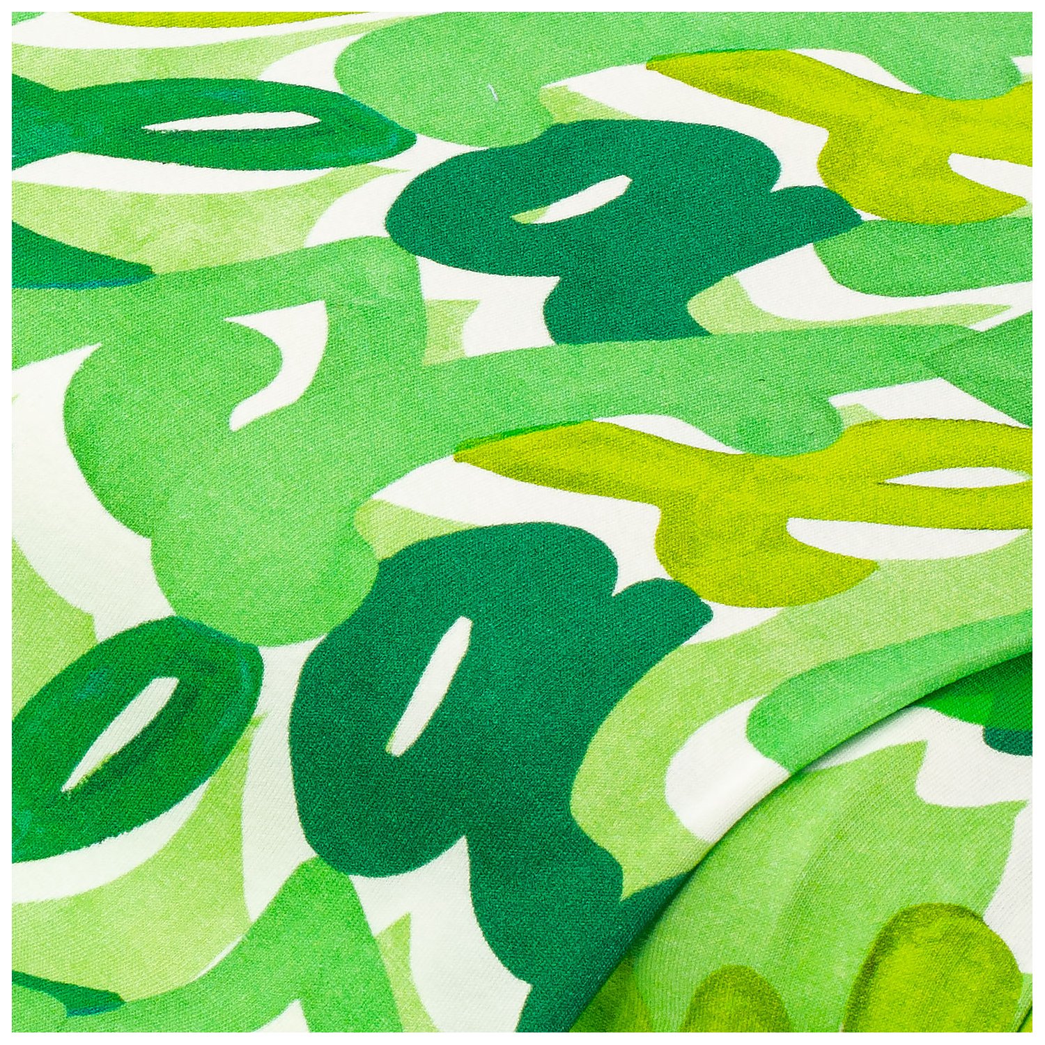 Viskose-Jersey Buchstaben, grün-color