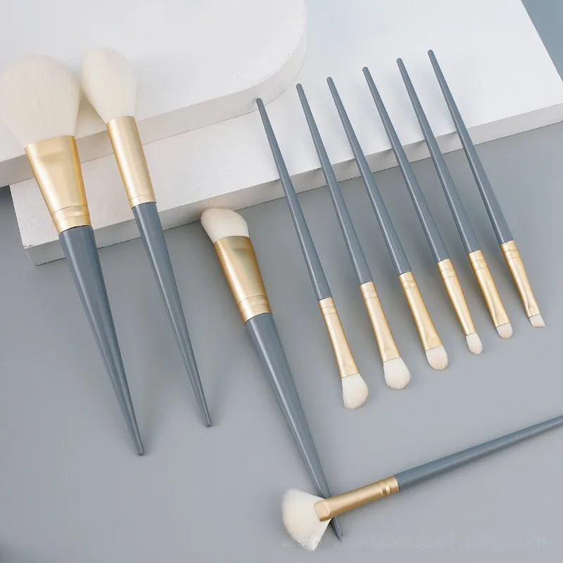 2024 Neues Design 10-teiliges Professionelles Private Label Kosmetik-Pinselset für Beauty-Brush-Set