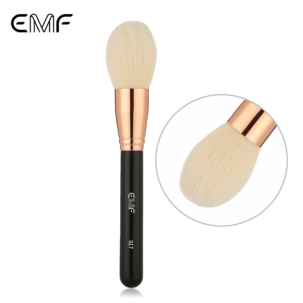 EMF Single Synthetic Hair Makeup Brush Schwarz Holzgriff Kosmetik Beauty Tool für das Gesicht Großhandel für Frauen