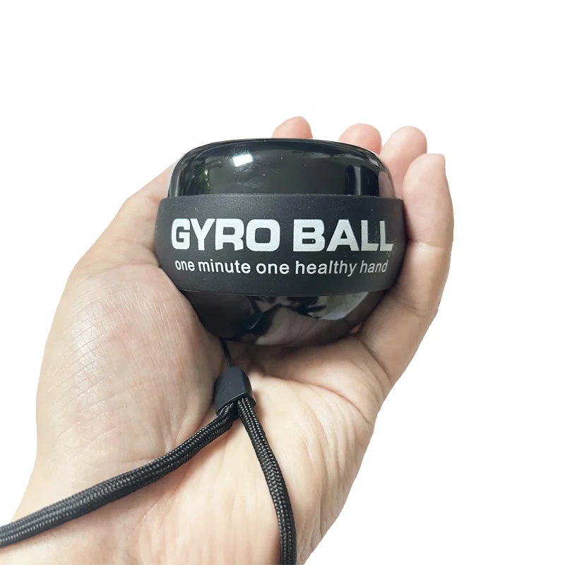 Hand Wrist Exercise Ball Schwarz No Lights Wrist Trainer Benutzer definierter tragbarer Gyro Ball für die Gesundheit des Handgelenks