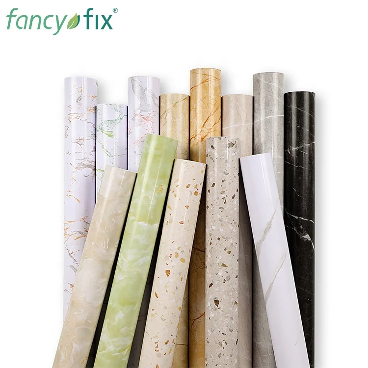 Küchen marmor wasserdichte dekorative Tapete 45cm * 200cm Peel & Stick Tapeten