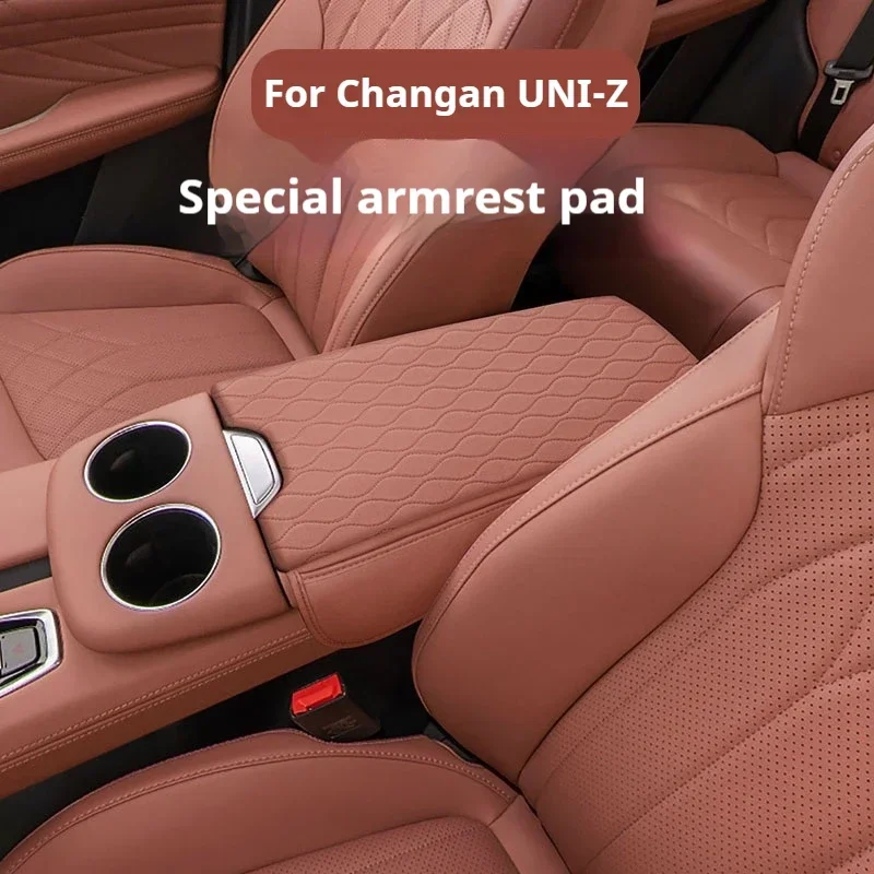 Für Changan UNI-Z Auto Armlehne Box Abdeckung Pad Leder Anti-Scratch Staubdicht Center Konsole Abdeckung Kissen Auto Innen Zubehör Image