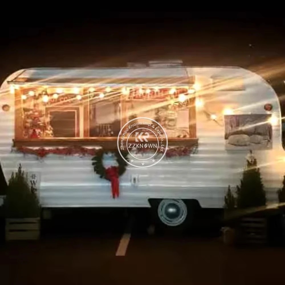 Van de nourriture de rue rapide Mobile, chariot de nourriture, four à Pizza, camion de Concession, voiture de nourriture, remorque de crème glacée avec cuisine complète