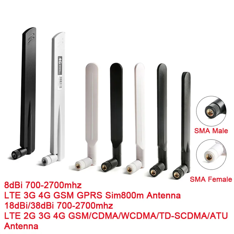 Heißer 4G LTE 8dbi 18dbi 38DBI SMA Stecker Antenne für LTE/2G/3G/4G/GSM/CDMA/WCDMA/TD-SCDMA/ATU Router Modem 700-2700 mhz Image