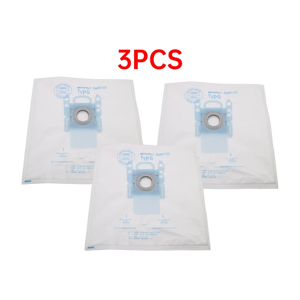 3er Pack Staubsauger Staubbeutel für Bosch Mikro faser Typ g gxxl gxl megair super tex bbz41fgxxl Image