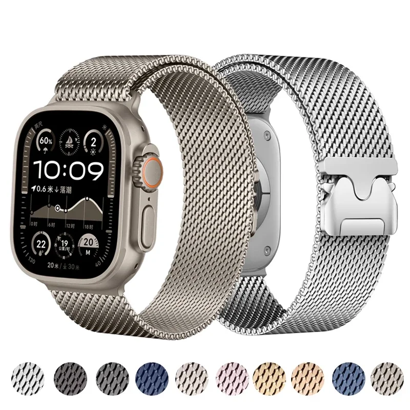 Offizielles Website-Armband für Apple Watch Ultra2 49 mm 46 mm 42 mm 41 mm 45 mm 44 mm 40 mm Armband Serie 10 9 8 7 6 5 4 SE iWatch Band Image