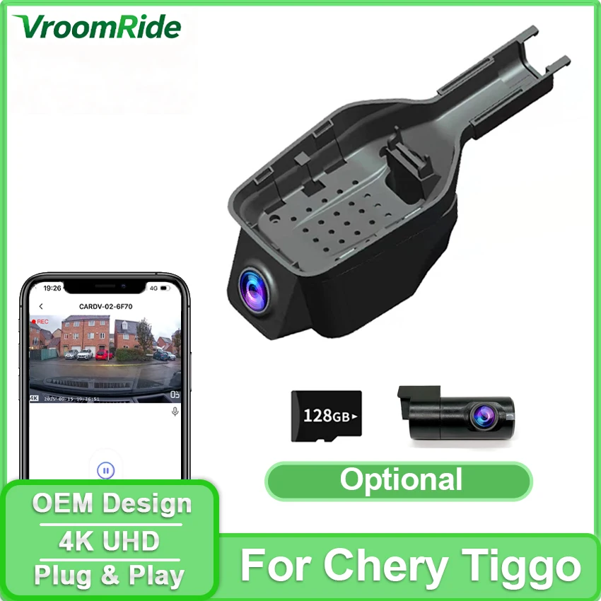 Per Chery FX Omoda 5 C5 EV E5 Fulwin A8 Pro Cowin E5 EV 4K Dash Cam Doppia Fotocamera DVR Plug and Play Videoregistratore Per Omoda 5