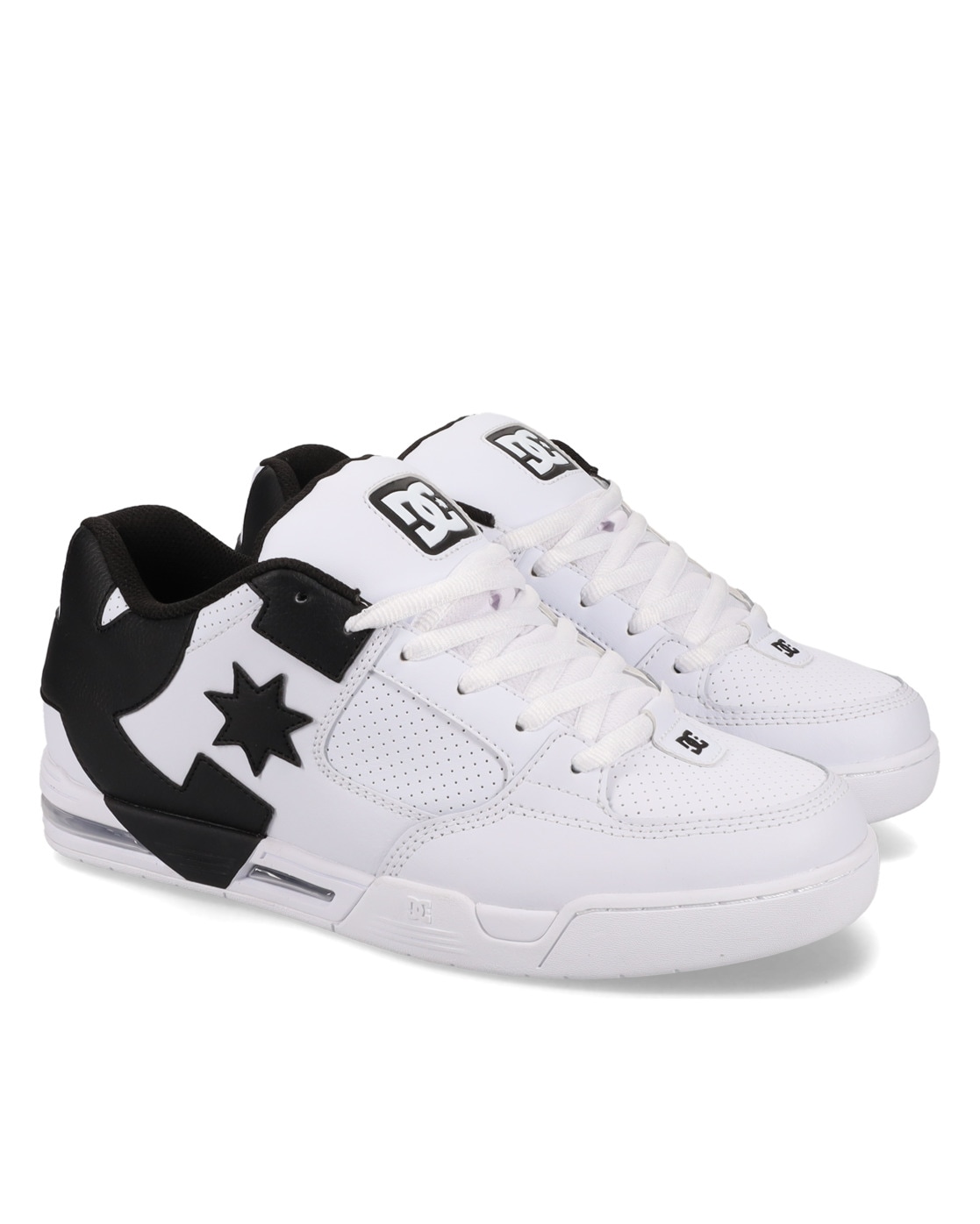 Sneaker DC SHOES "DC Command", Herren, Gr. 6(38), weiß (weißschwarz), Obermaterial:50.46% Leder, 49.54% Synthetikmaterial;, Schuhe Sneaker