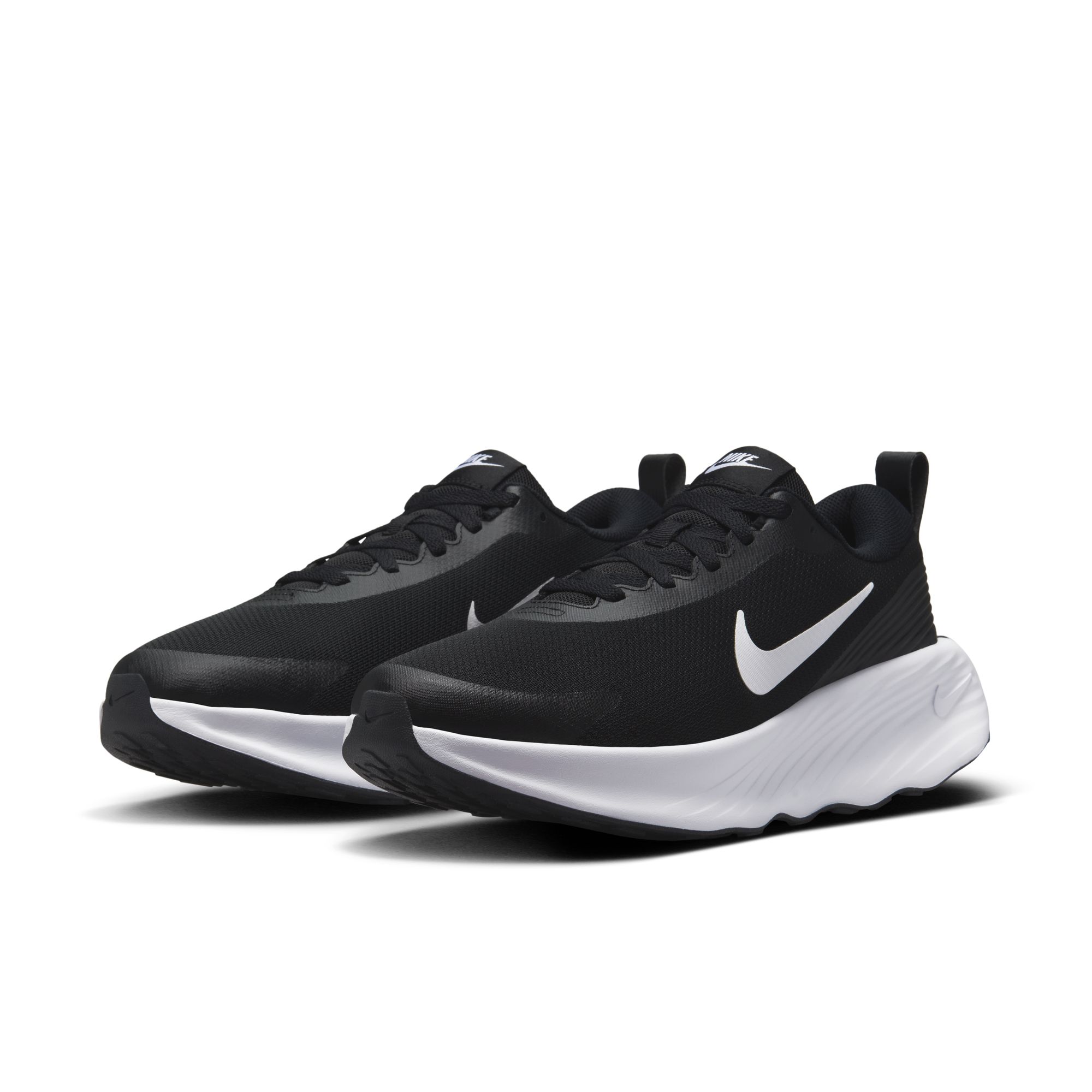 Walkingschuh NIKE "M NIKE PROMINA", Damen, Gr. 47,5, schwarz, weiß, Synthetik, Textil, Schuhe Walkingschuh
