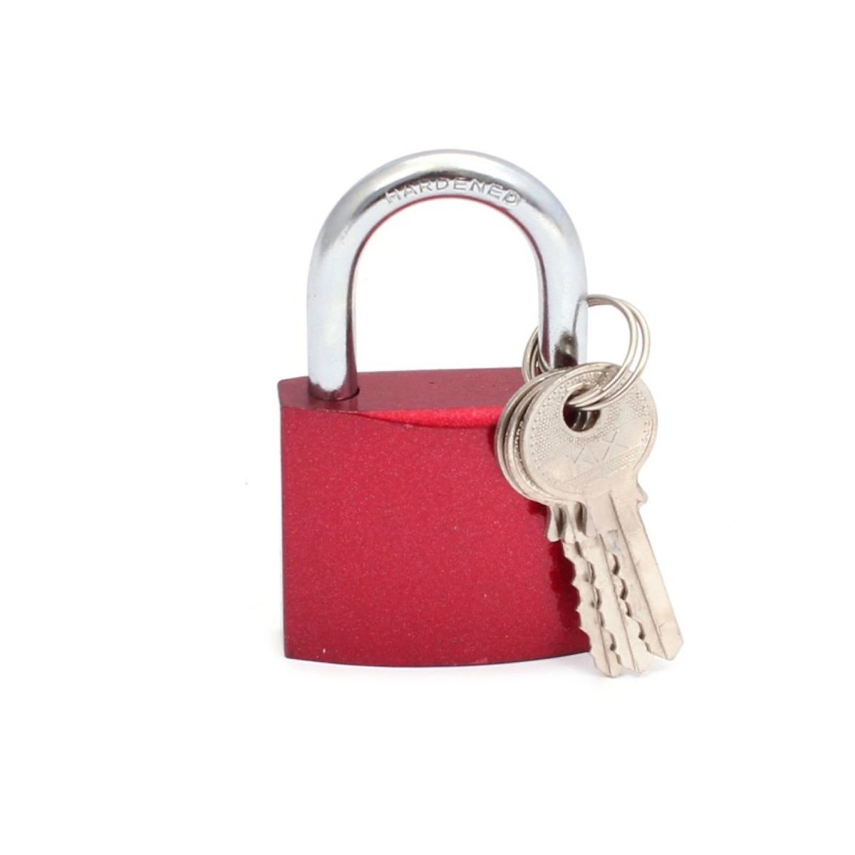 Vorhängeschloss Gusseisen, rot 40 mm mit Schlüssel Image