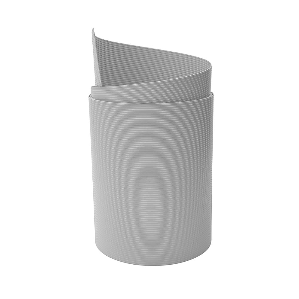 zaun|zu® Sichtschutz Rille Maxi Einzelstreifen Sichtschutz 24cm hoch Lichtgrau 2,05m Image