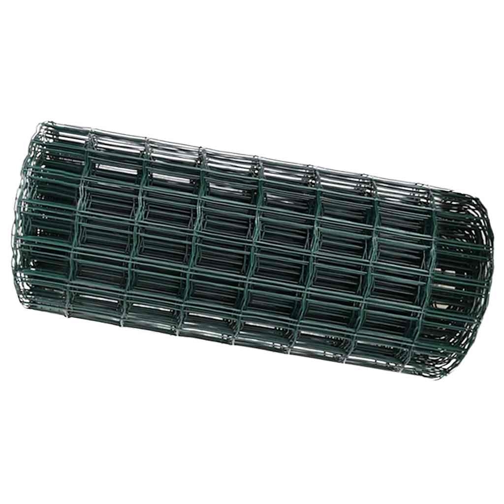 vidaXL Eurozaun Grün 0,6 x 25 m PVC-beschichtetes Eisen Image