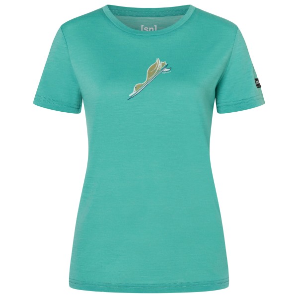super.natural - Women's Duck Dive Tee - Merinoshirt Gr S grün/ various