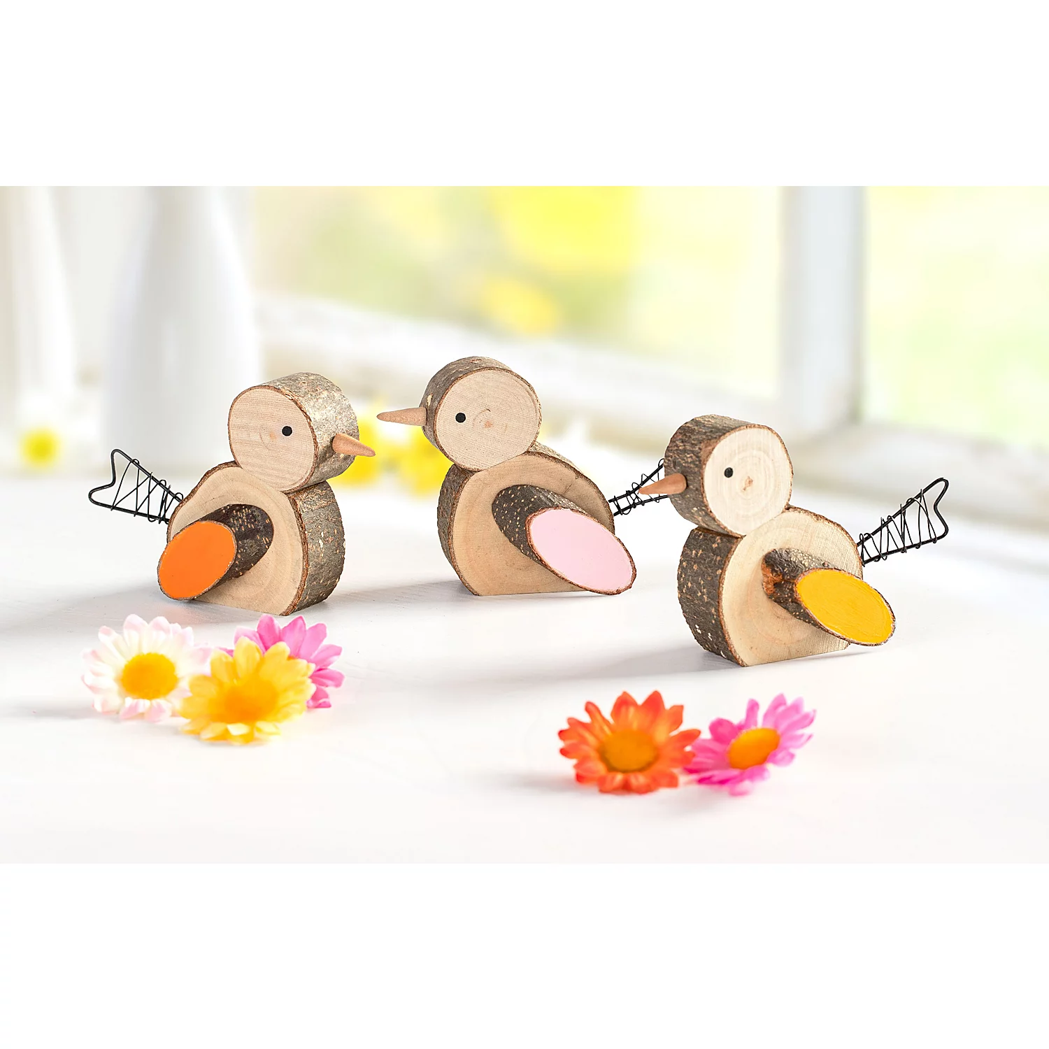 buttinette Bastel-Set Vögel, 3 Stück Image