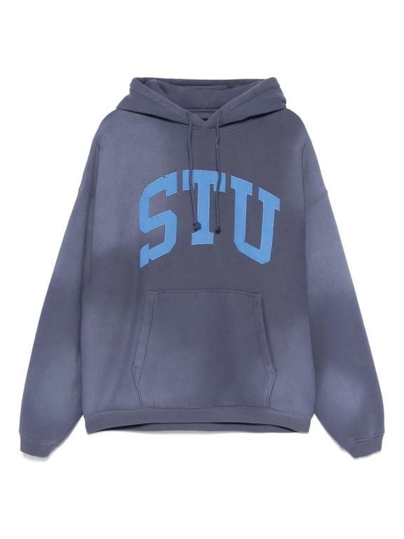 Stu Hoodie - Blue - Stussy Sweats