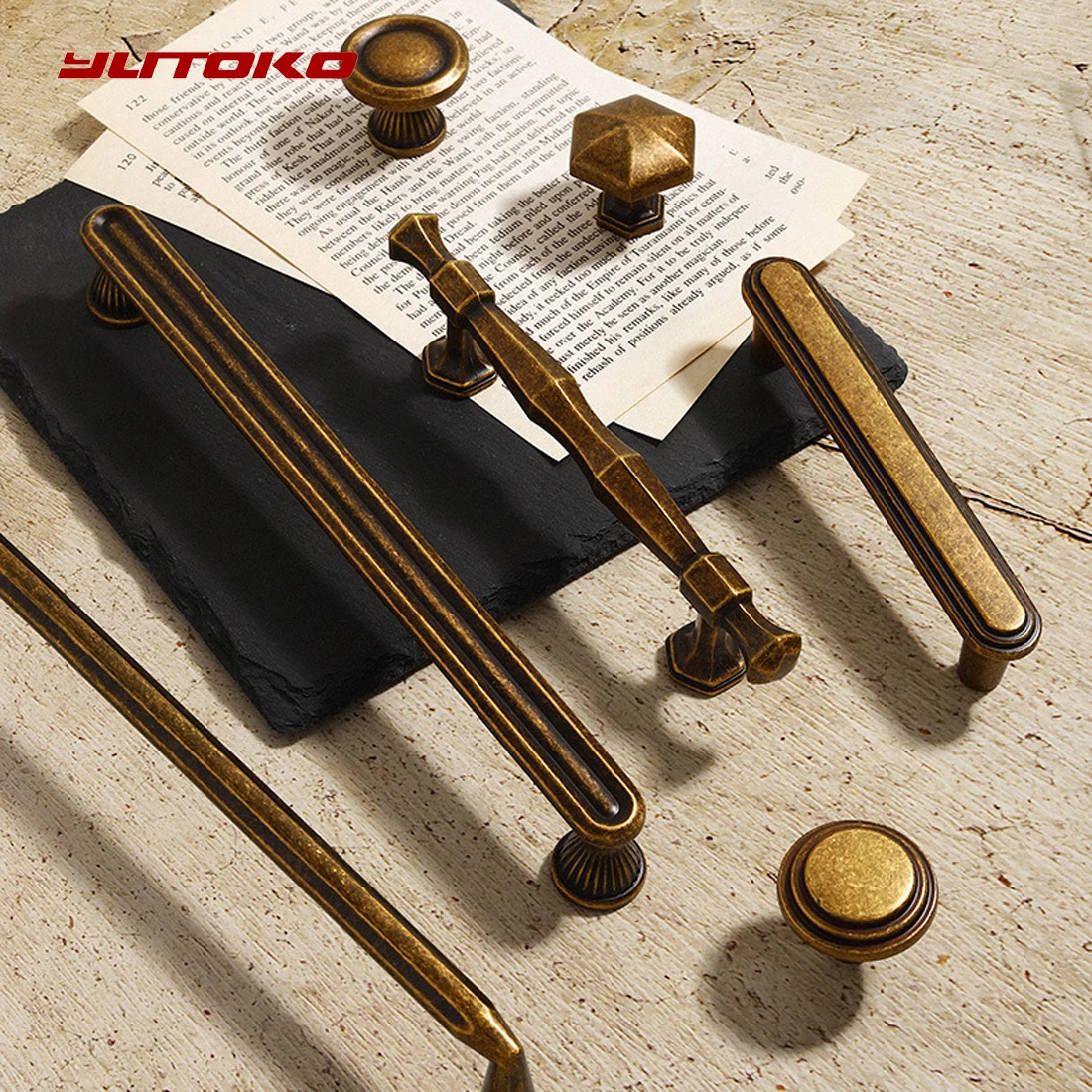 Vintage Schrankgriffe Antik Bronze Küchenschrank Kleiderschrank Zinklegierung Retro Möbelgriff Schublade Kommode Knöpfe