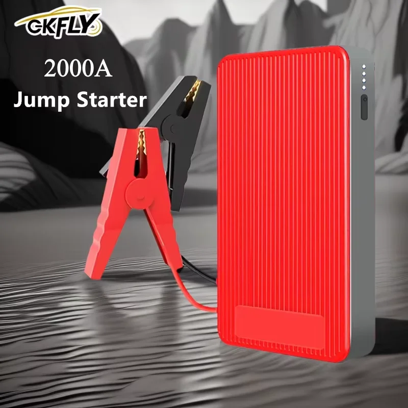 GKFLY 12V 2000A 44,4Wh Auto Starthilfe Notfall Batterie Booster Multifunktions Tragbare Power Bank Laptop Ladegerät Auto starter Image