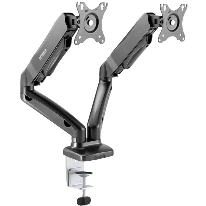 Speaka Professional Supporto Per Monitor Sp-mm-910 2 Display: (s) 43,2 Cm (17) - 81,3 Cm (32) Nero Girevole, Inclinab