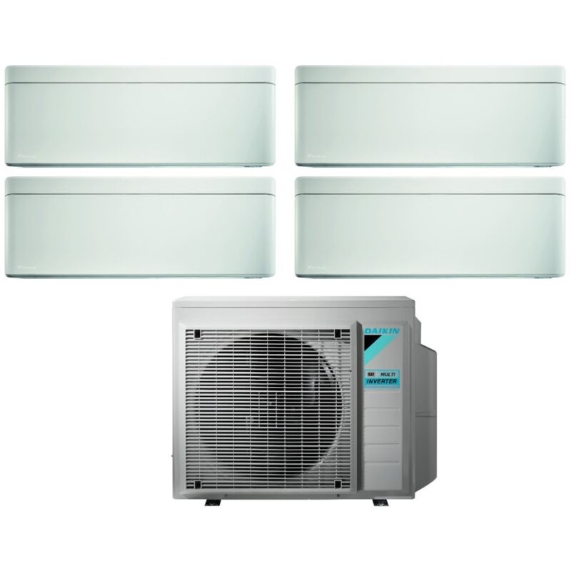 Daikin - Climatizzatore Condizionatore Bluevolution Quadri Split Inverter Serie Stylish White 7+7+15+15 Con 4mxm80n R-32 Wi-fi Integrato 7000+7000+15000+15000 Colore Bianco - Garanzia Italiana