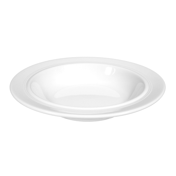 Esmeyer 6 x Seltmann Teller tief 23 cm, Form: Vitalis, Dekor: 34440 rot-grau Image