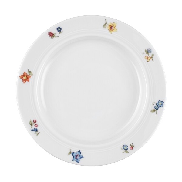 Esmeyer 6 x Seltmann Teller flach 20 cm, Form: Vitalis, Dekor: 54241 Streublume Image