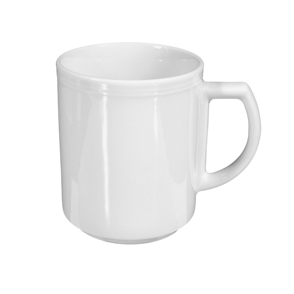 Esmeyer 6 x Seltmann Becher mit Henkel 0,30 l, Form: Vitalis, Dekor: 34193 rotes Band Image