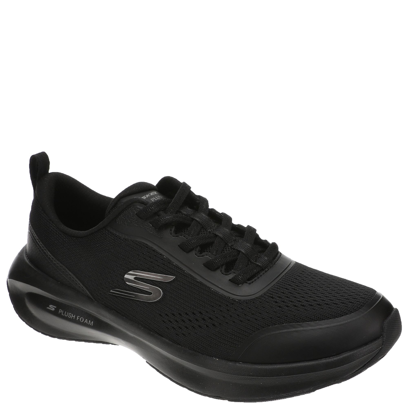 Skechers Sport Plush Foam-150572 - Womens 8 Black Sneaker Medium
