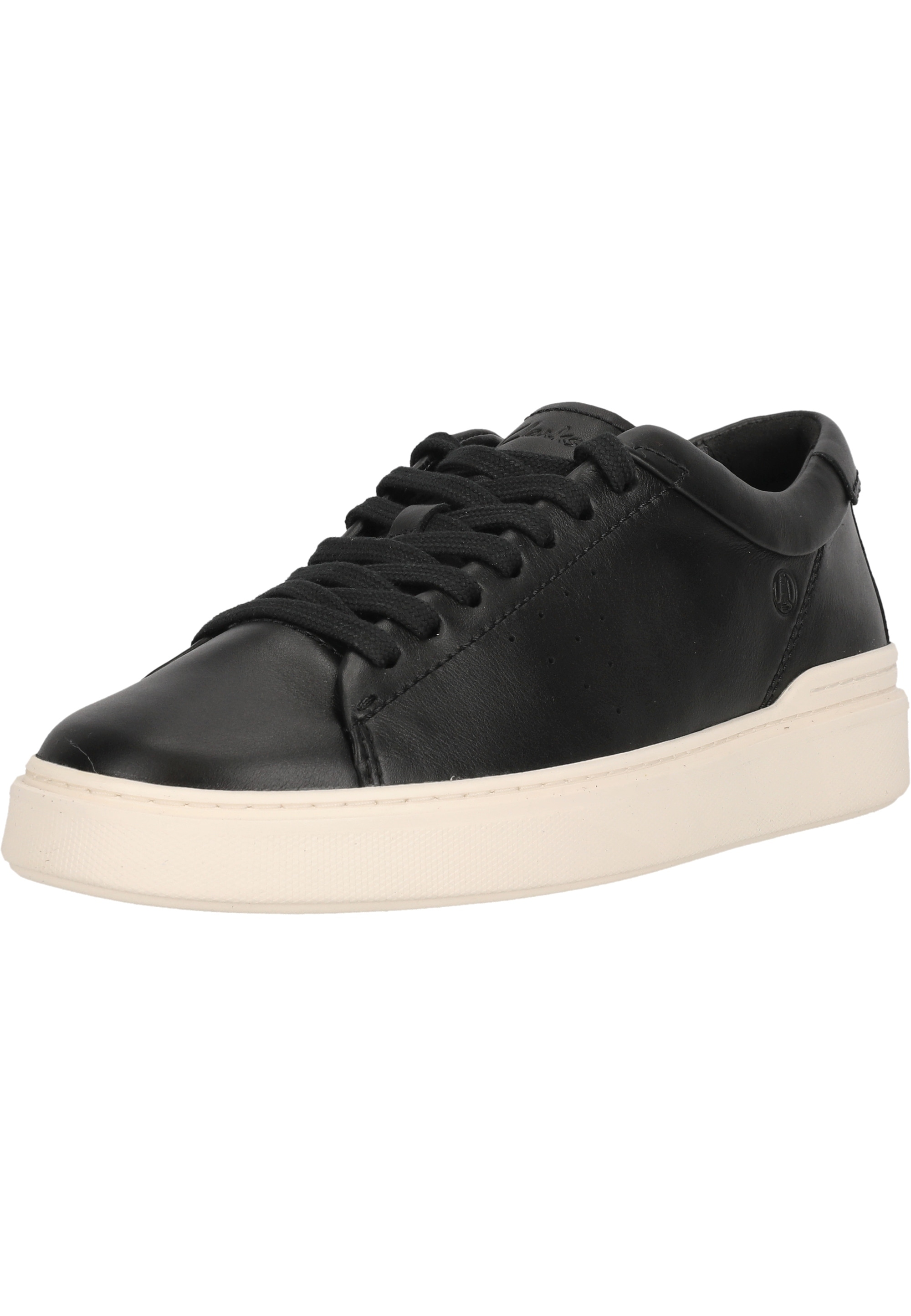 Sneaker CLARKS "Craft Swift", Damen, Gr. 40, schwarz, Leder, Schuhe Sneaker, mit herausnehmbarem Fußbett