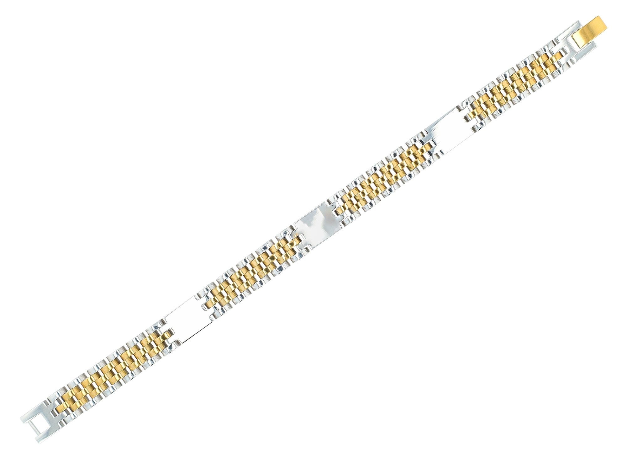 Gliederarmband ADELIA´S "Herren Armband – Gliederarmband aus Edelstahl 21 cm", silber, Armbänder, Herren, 21cm, Edelstahl, Gliederarmband, Ideal als Geschenk – dezent und elegant