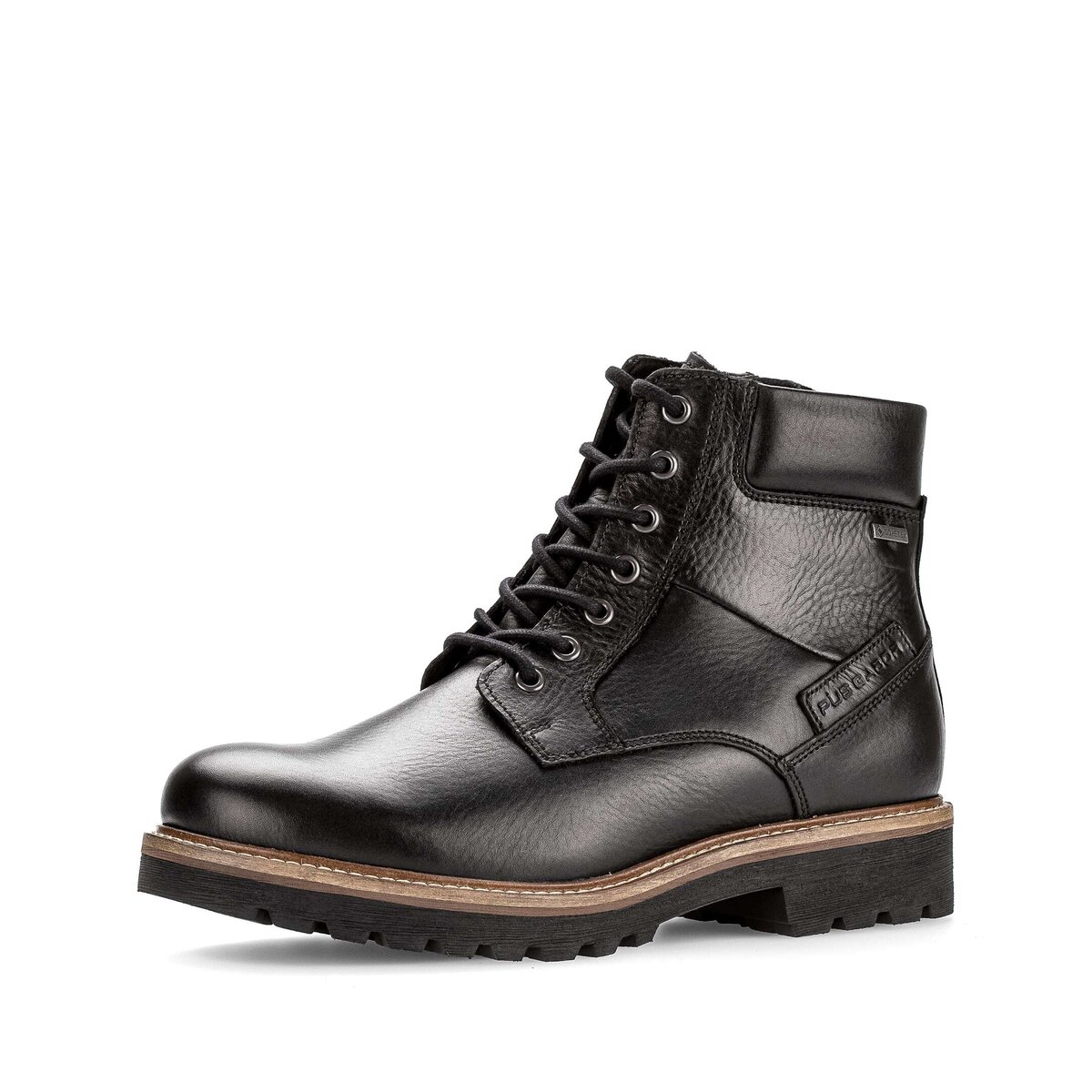 Stiefel GABOR "Gabor Boot Glattleder", Herren, Gr. 41, schwarz, Schuhe Stiefel