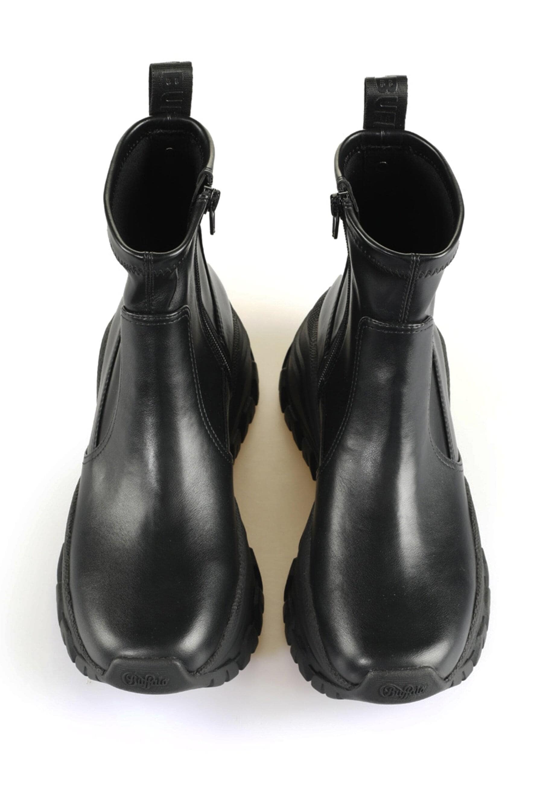 Stiefel BUFFALO "Buffalo lola sock", Damen, Gr. 41, schwarz, Kunstfaser, unifarben, Schuhe Stiefel