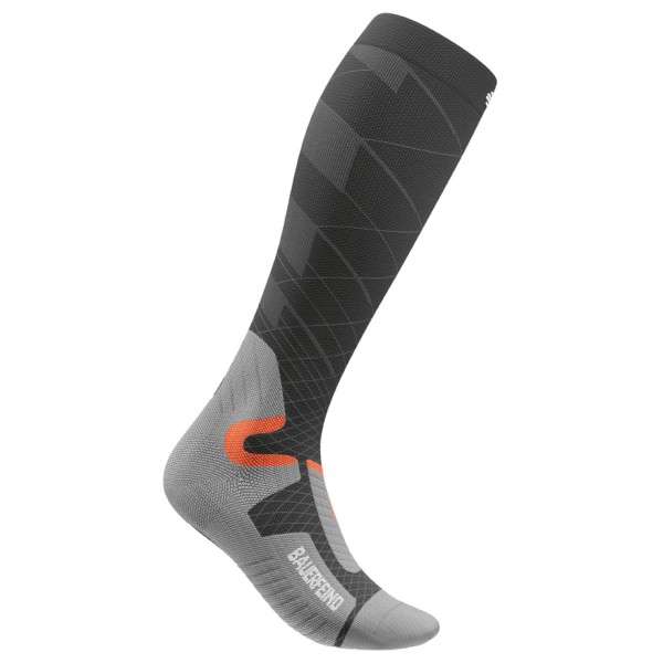 Bauerfeind Sports - Ski Performance Compression Socks - Kompressionssocken 38-41 - L: 45-51 cm | EU 38-41 grau