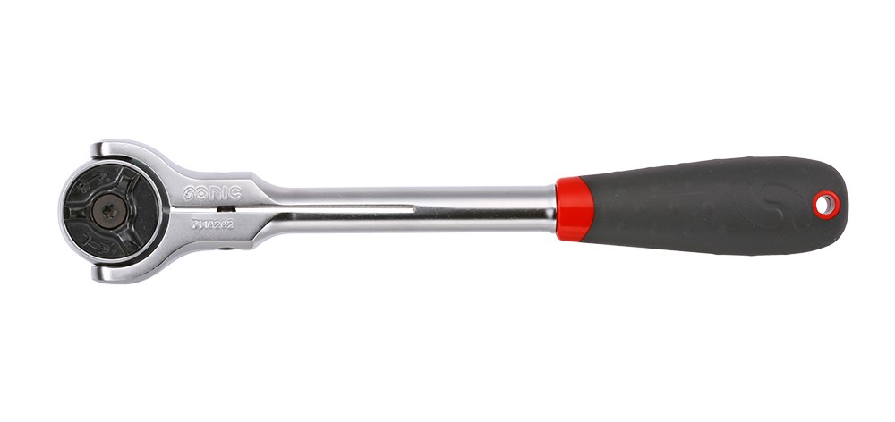 SONIC EQUIPMENT Flexible Ratsche 3/8' 72 Zähne 7110202 Umschaltknarre Image