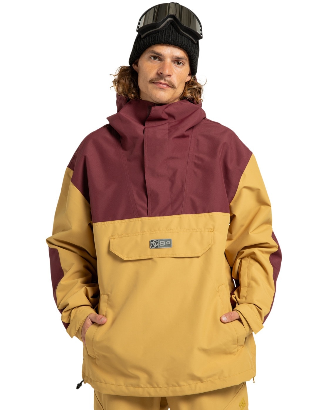 Anorak DC SHOES "DC-43 10K", Herren, Gr. L, mustard gold, Obermaterial: 100% Polyester;, Jacken