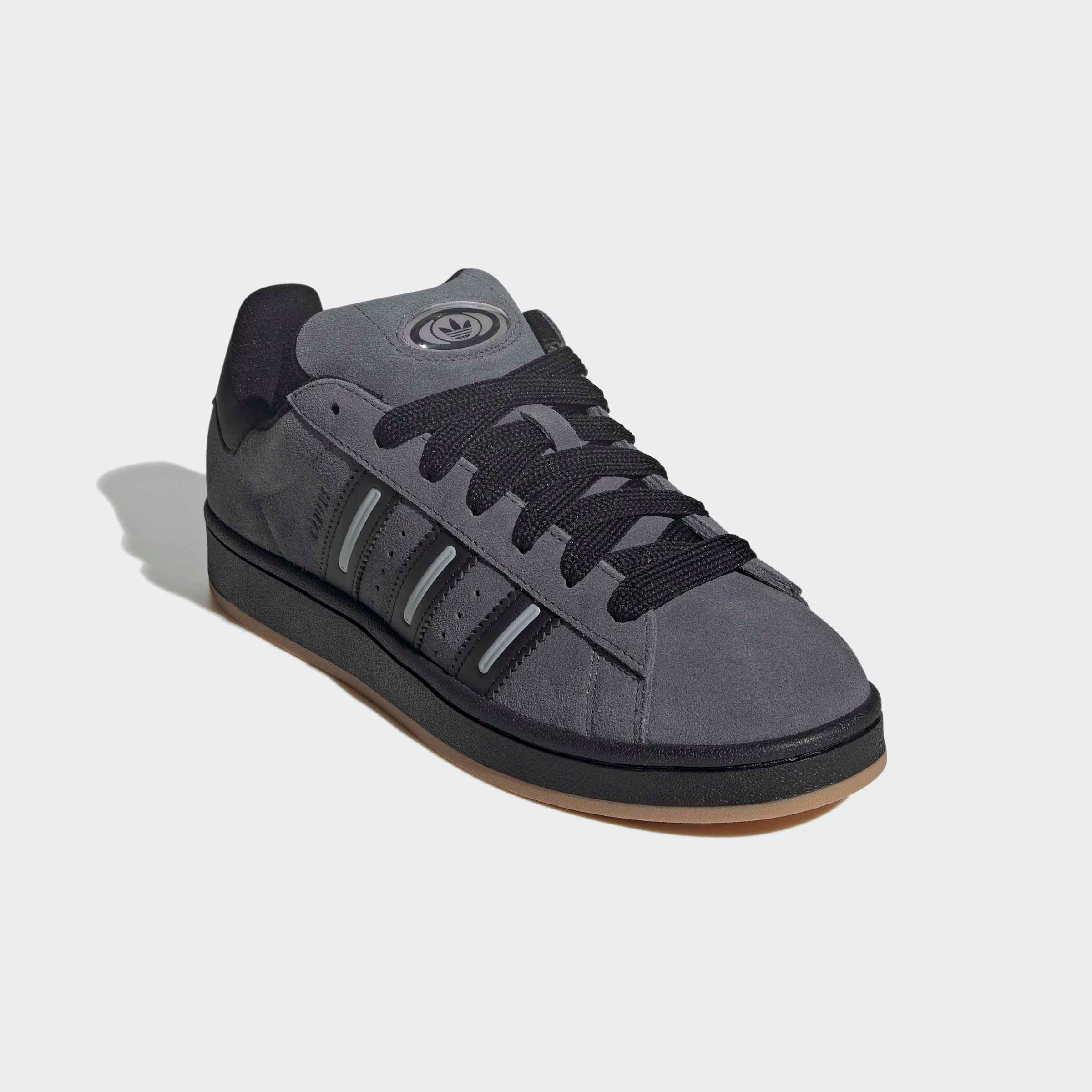 Sneaker ADIDAS ORIGINALS "CAMPUS 00S", Damen, Gr. 44, onix, core schwarz, halo silber, Leder, Schuhe Sneaker
