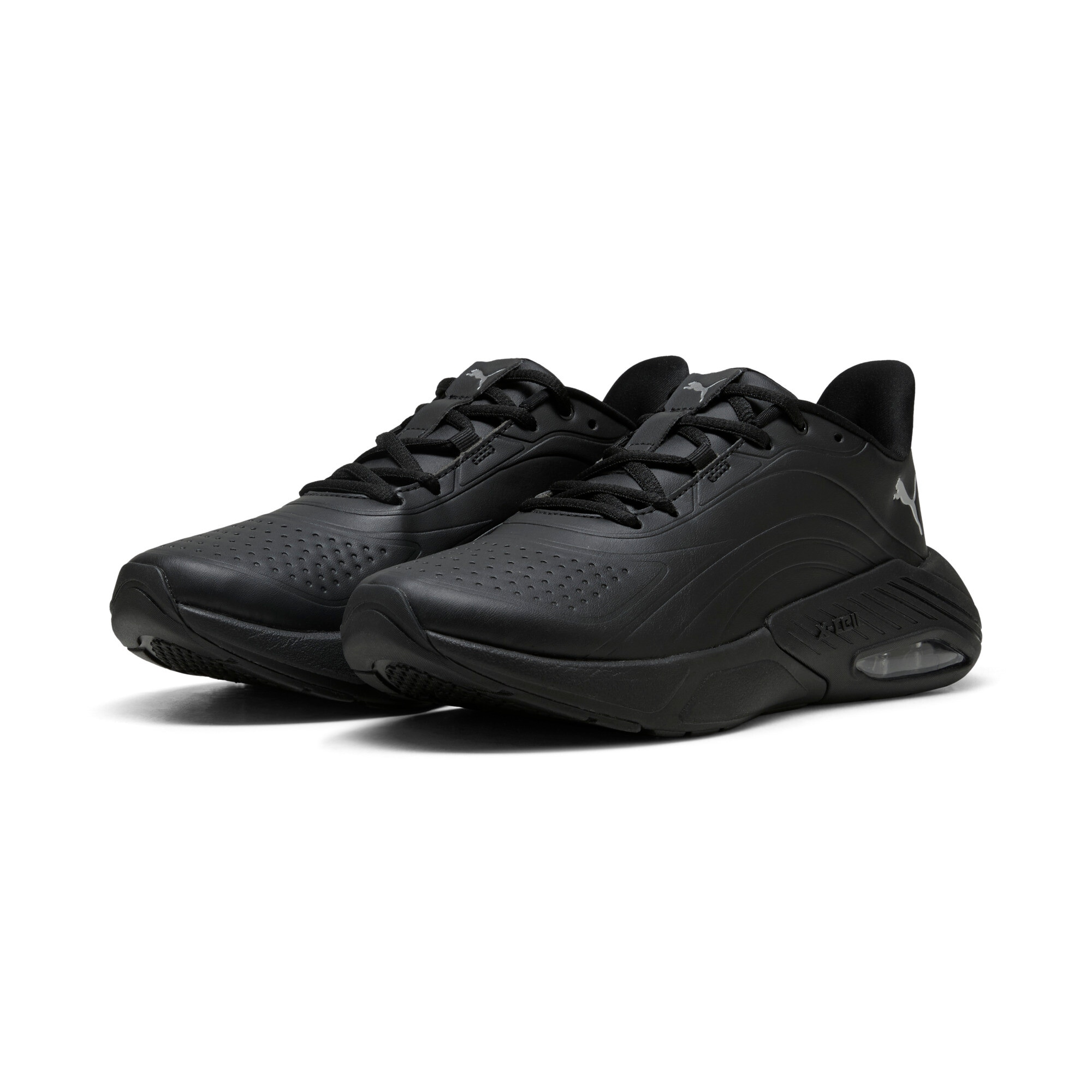 Sneaker PUMA "X-CELL NOVA CAT SL WNS", Damen, Gr. 41, puma schwarz, puma silber, Synthetik, Schuhe Sneaker