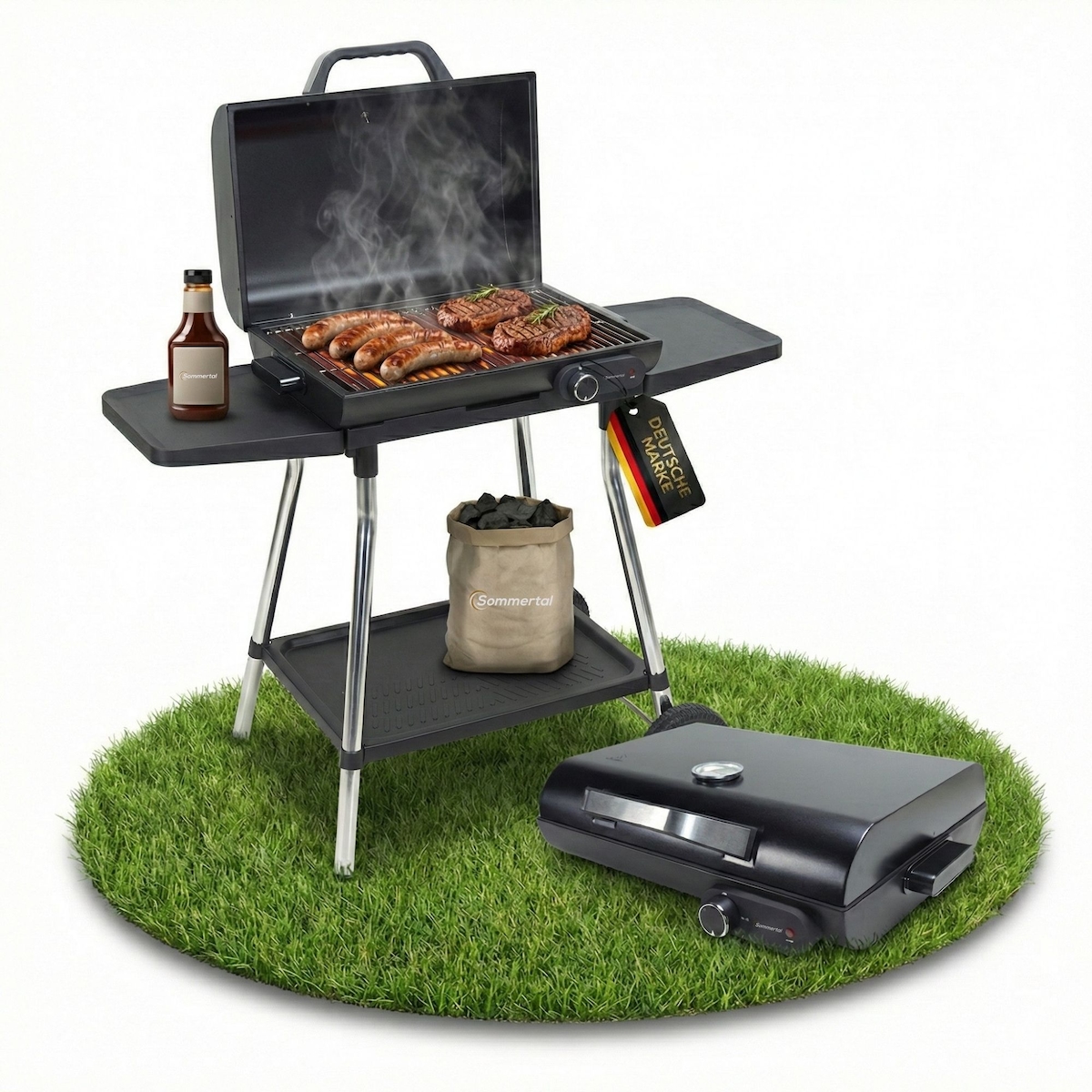 Sommertal 2in1 Elektrogrill Tischgrill BBQ928 Image