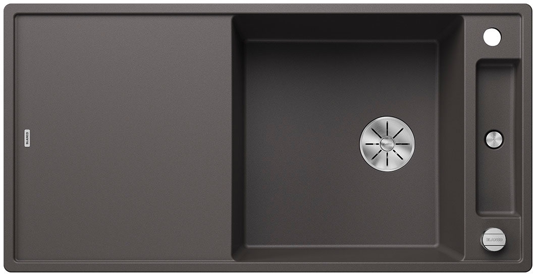 BLANCO GmbH + Co KG BLANCO AXIA III XL 6 S Einbauspüle, SILGRANIT, Felsgrau, Reversibel, Excenter Image