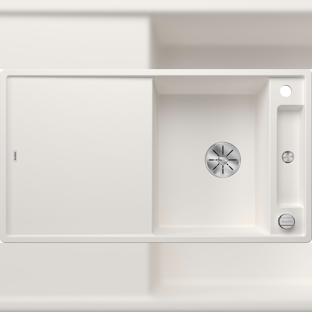 BLANCO GmbH + Co KG BLANCO AXIA III 5 S Einbauspüle / SILGRANIT / Weiß / Reversibel / Excenter - Image