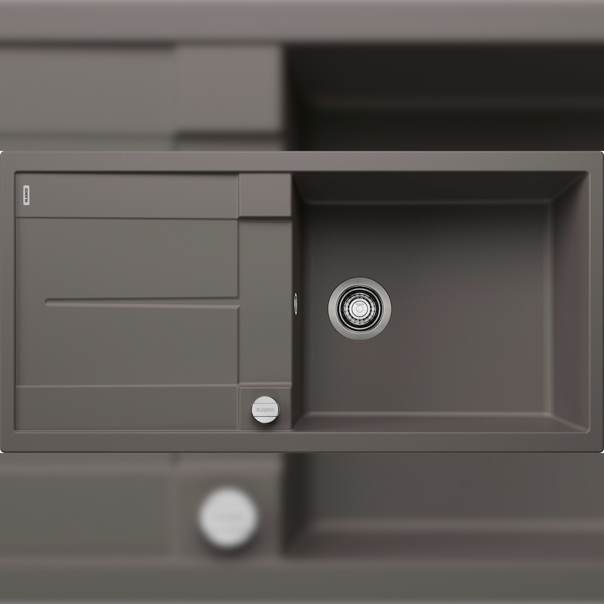 BLANCO GmbH + Co KG BLANCO METRA XL 6 S Einbauspüle SILGRANIT vulkangrau ab 60 cm Excenter